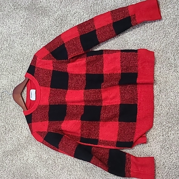 LN Old Navy women's M Buffalo check sweater - Picture 6 of 8